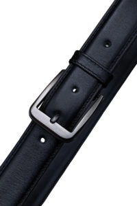 Tapper Black Plain Leather Belt for Men - Guaranteed Authentic Leather