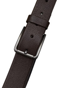 Trifold Dark Brown Leather Belt for Men - Guaranteed Authentic Leather