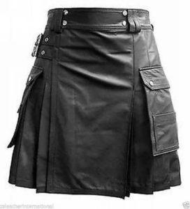 Black-Leather-Pleated-Kilt-for-Men-Back-Photoroom