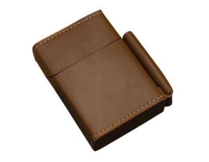 Leather Case for Cigarettes in Brown Colour